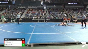 106 lbs Quarterfinal - Talon Jessup, Columbus East vs Isaac Campbell, Floyd Central