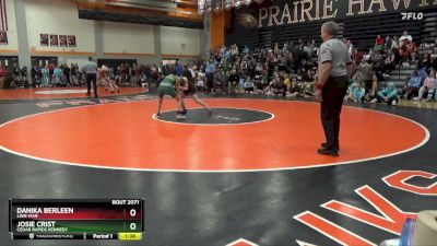 102-109 lbs Round 2 - Danika Berleen, Linn-Mar vs Josie Crist, Cedar Rapids Kennedy