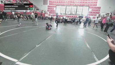 60 lbs Rr Rnd 1 - Hudson Dickens, Division Bell Wrestling vs Nova Wright, NA