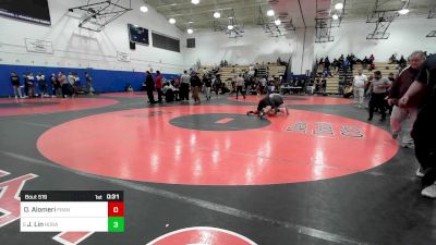 285 lbs Consi Of 8 #2 - Omar Alomeri, Franklin D Roosevelt-PSAL vs James Lin, Horace Mann School