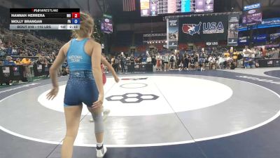 115 lbs Cons. Rd Of 64 - Hannah Herrera, Missouri vs Molly Brangan, Pennsylvania
