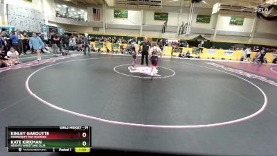 91 lbs Round 1 - Kinley Garoutte, Moorcroft Mat Masters vs Kate Kirkman, Heights Wrestling Club