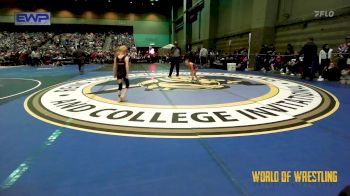 52 lbs Semifinal - Arianna Jones, Crater Mat Club vs Stella McCarther, Clinton Youth Wrestling