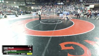 4A 157 lbs 1st Place Match - Cody Miller, Sumner vs Landon Porter, Olympia