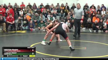 DIVISION 4 lbs Round 1 - Weston Praska, New Hampton/Turkey Valley vs Landan Frost, Wapsie Valley