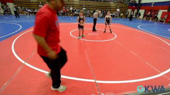 100 lbs Consolation - Hunter Hughes, Rollers Academy Of Wrestling vs Wyatt Patterson, Team Tulsa Wrestling Club