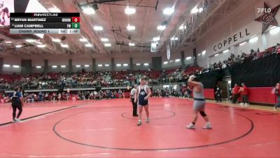 285 lbs Champ. Round 1 - Bryan Martinez, Irving Nimitz vs Liam Campbell, Lewisville Flower Mound