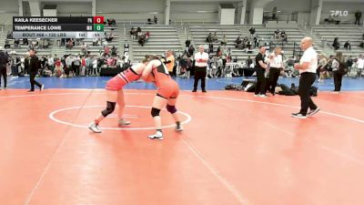 120 lbs Consolation - Kaila Keesecker, PA vs Temperance Lowe, MO