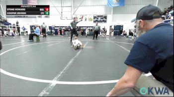 43 lbs Consi Of 4 - Stone Howard, Marlow Outlaws vs Cooper Zehren, Comanche Takedown Club