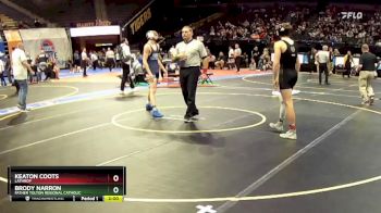 144 Class 1 lbs Quarterfinal - Brody Narron, Father Tolton Regional Catholic vs Keaton Coots, Lathrop