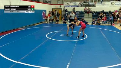 120 lbs Round 4 - Isabel Rocas, Tombstone High School vs Ciena Cheverria, Benson High School