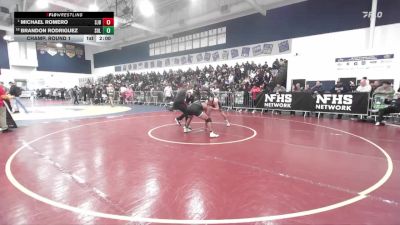 150 lbs Champ. Round 1 - Michael Romero, St. John Bosco vs Brandon Rodriguez, Sultana