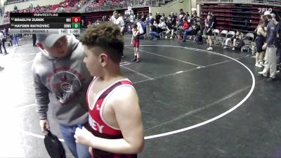 50 lbs Cons. Round 3 - Braelyn Zurek, Impact Wrestling Club vs Hayden Ratkovec, East Butler Wrestling Club