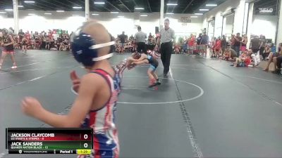 56 lbs Round 2 (6 Team) - Jackson Claycomb, U2 Starts & Stripes vs Jack Sanders, Quaker Nation Black