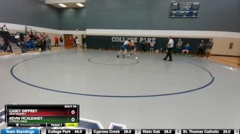 126 lbs Round 2 - Kevin McAleavey, Cypress Creek vs Casey Dipprey, New Waverly
