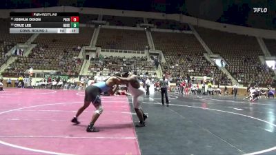 6A 285 lbs Cons. Round 3 - Joshua Dixon, Park Crossing High School vs Cruz Lee, Northridge High School