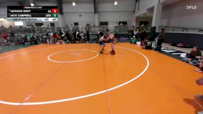 135 lbs 3rd Place Match - Jack Campbell, Cornerstone Warriors Wrestling Club vs Jackson West, Apex Grappling Academy