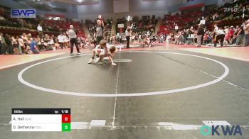 80 lbs Round Of 16 - Aidyn Hall, Blackwell Wrestling Club vs Dylan Detherow, Collinsville Cardinal Youth Wrestling