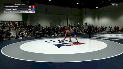 Quarters - Riggin Boger, Jackrabbit Wrestling Club vs Hixon Canto, Mustang Wrestling Club