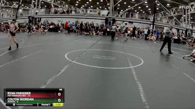 96 lbs Round 1 (8 Team) - Ryan Farissier, Mat Warriors Red vs Colton Riordan, Kraken