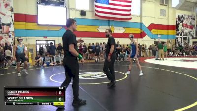 144 lbs Prelim - Wyatt Sellnow, Cheyenne East vs Colby Milnes, Wheatland