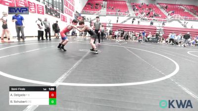 85 lbs Semifinal - Aaron Delgado, F-5 Grappling vs Bowen Schubert, Chandler Takedown Club