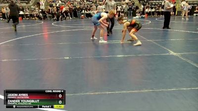 120 lbs Cons. Round 4 - Jaxon Ayres, Midwest Destroyers vs Zander Youngblut, Immortal Athletics WC