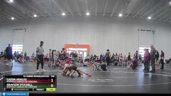 100 lbs Round 1 - Cason Araujo, Northeast Georgia Mat Monstars vs Grayson Stuchell, Northeast Georgia Mat Monstars