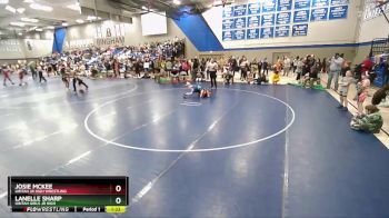 90 lbs Semifinal - Josie Mckee, Uintah Jr High Wrestling vs Lanelle Sharp, Uintah Girls Jr High