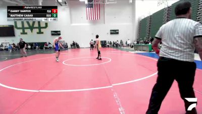 215 lbs Champ. Round 1 - Matthew Casas, Beaumont vs Danny Santos, Peninsula