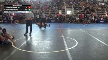 124 lbs Quarterfinal - Drew Nesity NE3, Club Not Listed/New Club vs Azariah Gervin SE1, Team Lindsey