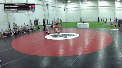 140 lbs Billiana Rowell, Oklahoma vs Piper Sandell, Illinois