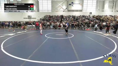 88 lbs Cons. Round 4 - Dillon Cahill, SVEC Eagles vs Leo Bartlett, Fulton Wrestling