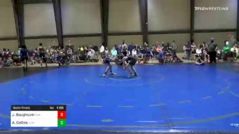 95 lbs Semifinal - Joshua Baughcum, Roundtree Wrestling Academy vs Andrew Collins, Level Up