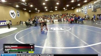 138 lbs Champ. Round 1 - Ruben Fuentes, Lompoc vs Mateo Peinado, Santa Maria