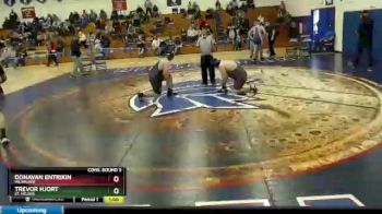 285 lbs Cons. Round 3 - Donavan Entrikin, Milwaukie vs Trevor Hjort, St. Helens