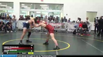 160 lbs Champ. Round 1 - Julian Barajas, Mayfair vs Vance Frabasilio, San Clemente