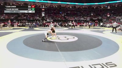 113 lbs Cons. Semis - Caleb Snyder, Clear Fork vs Cash Owen, Sheridan