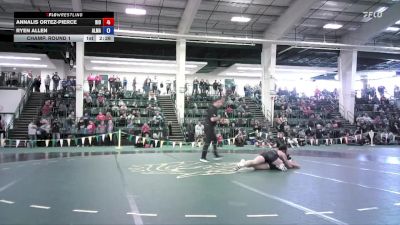 138 lbs Champ. Round 1 - Ryen Allen, Alma vs Annalis Ortez-Pierce, Rio Grande