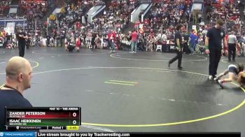 64 lbs Cons. Round 2 - Zander Peterson, Mustang WC vs Isaac Heikkinen, Rockford WC