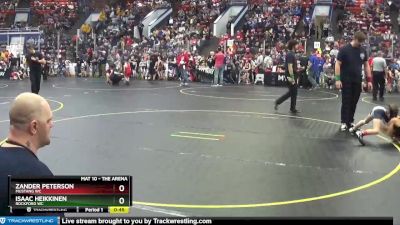 64 lbs Cons. Round 2 - Zander Peterson, Mustang WC vs Isaac Heikkinen, Rockford WC