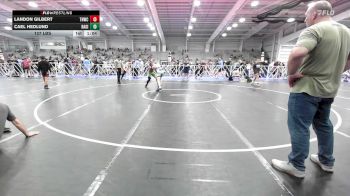 127 lbs Rr Rnd 1 - Landon Gilbert, TNWC Blue vs Cael Hedlund, Ragin Raisins Catawba MS
