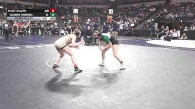 135 lbs Consi Of 8 #2 - Juliet Salzar, Northview (SS) vs Alanna Harwell, St. Mary`S (SJ)