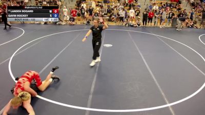 132 lbs Champ. Round 2 - Landen Bogard, WI vs Gavin Rockey, IL