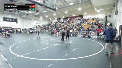 113 lbs Semifinal - Aaron Meza, St. John Bosco vs Jose Molina, Santa Ana