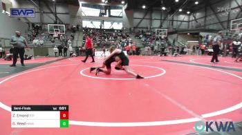 92 lbs Semifinal - Zander Emond, Tulsa Blue T Panthers vs Gabe Reed, Henryetta Knights Wrestling Club