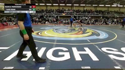 120 lbs 2nd Place - Bianca Fernandes, La Salle Academy vs Kate Egan, Scituate