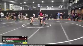 110 lbs Cons. Round 2 - Samantha Richardson, Spencer vs Mia Blumberg, Valley, West Des Moines