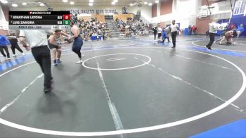 285 lbs Semifinal - Jonathan Letona, Mayfair vs Luis Zamora, Warren