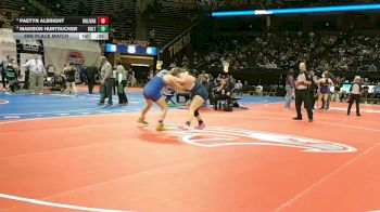 190 Class 1 lbs 3rd Place Match - Paetyn Albright, Bolivar vs Madison Huntsucker, Holt